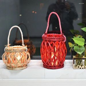 Candlers Nordic Wooden Decor Holder Retro Wedding Wedding Lantern Lantroproof Decoracao Para Casa Decoration For Home