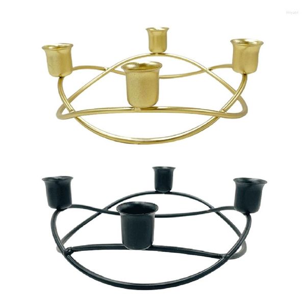 Bougeoirs Nordique en fer forgé bougeoir tasse bougies en métal support pour table à manger de mariage dîner romantique décoration artisanat