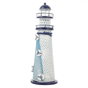 Bandlers Ocean Lighthouse Candlestick Ornamental Night Lamp Lights Decor de bureau pour table Home Decorative Statue Cadeau LED