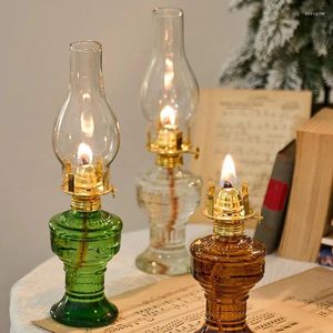 Kaarsenhouders olie lantaarn indoor kerosine rustieke decor gebruik verlichtingskamer vintage voor lampen glaslamp Home