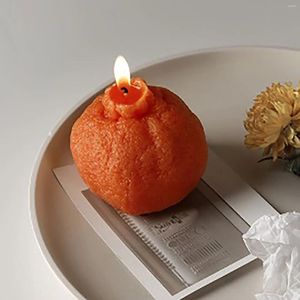 Bougeoirs parfumés aux fruits d'orange, pour la maison, dîner aux chandelles, parfum de rêve, ornement de décoration