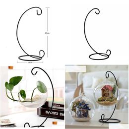 Kaarsenhouders ornament Display Stand Iron Rack voor hangende glasbol Air Plant Terrarium Witch Ball Holder Wedding Home Decor TTA OT8RI