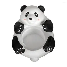 Candelabros Panda Holder Gypsum Cute Table Centerpiece Dibujos animados Aroma Multifuncional para el dormitorio de escritorio