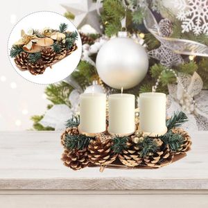 Bougeoirs Porte-cône de pince à manger décor décor de chandelier moderne Base ménage branche en plastique aiguille en plastique arbre de Noël