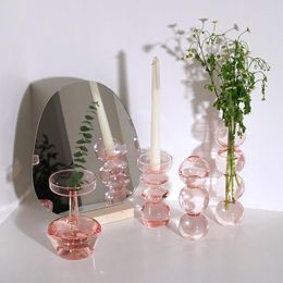 Kandelaars Pink Glass Votief - Koop online verleidelijke gekleurde