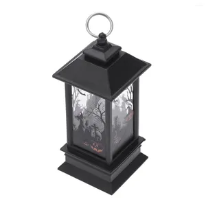 Candlers Portable Lantern Vintage noir décoratif suspendu pour la batte de chauve-souris effrayante Castle Flame Lights Lanterns