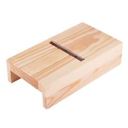 Kandelaars Praktische Scherpe Zeep Cutter Houten Doos Zepen Schaafmachine Trimmer Beveler Creatieve Kaarsen Loaf Schimmel 230625