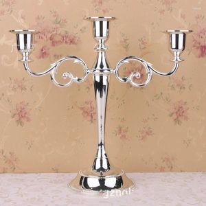 Bandlers qualité 3-Branch Silver Gol Black Metal Holder Mariage Événement Candabra Gift de la Saint-Valentin