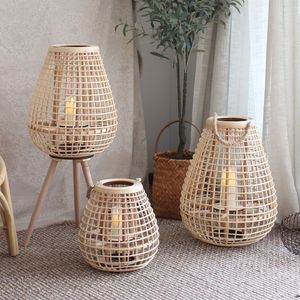 Bandlers Roard Pinder Lampe Candabra Patio Decorative Lantern Style Japonais Titulaire De la Vela Decoration Home 221108