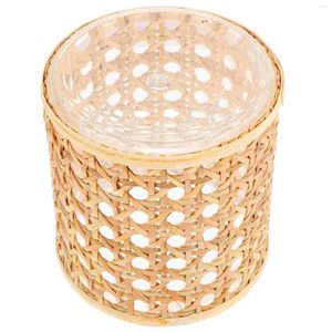 Kandelaars Rotan Schaduw Vintage Glazen Cover Herbruikbare Huishoudelijke Shades Lamphouder Decor Desktop Schepen Decoratief