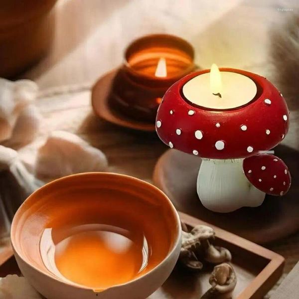 Bandlers porteurs de champignons rouges thé à la résine parfumé à la résine du salon de salle de bain décoration de bains de salle de bain cadeau de Noël