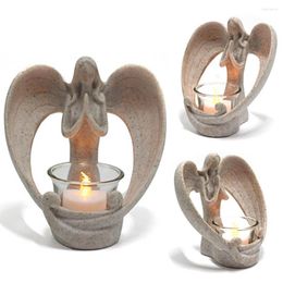 Kandelhouders harsen engelhouder Artistic Memorial rouw geschenk Fairy kandelaar Tealight ornament voor de kerk