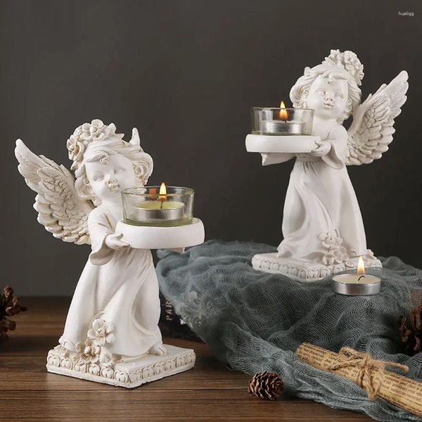 Bandlers Retro Angel Statue Decoration Decoration Decoration Home Resin Crafts Table Bar