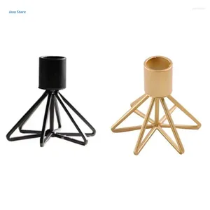 Soportes de velas Retro Metal Candlestick Suptor para Velas Tonas Vintage Desktop Stand Decoración Boda Cena de cumpleaños de boda