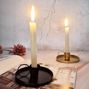 Candlers Retro Metal Candlestick Holder Mariage Party Home Desktop Decor Vintage Style Adorment A3G4