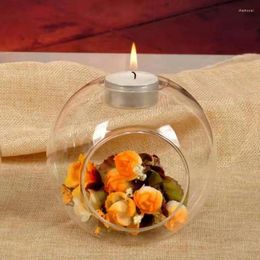 Kaarsenhouders romantisch bruiloft diner decor kristallen glas hangende creatieve houder kandelaar klein teen