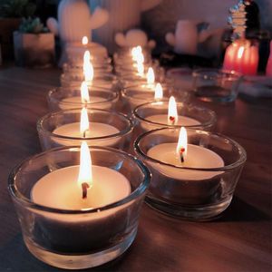 Kaarshouders Geurende Kerst Houder Blok Glazen Jar Kleine Romantische Decoratie Navidad