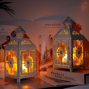 Bandlers Ensemble de 2 supports vintage lanterne décorative suspendus pour les fêtes de mariage patio intérieur extérieur décor