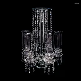 Bandlers Ornements en cristal simple Congueur de chandelier Restaurant de luxe Dîner de chandelle Décoration Mariage European Home Decor