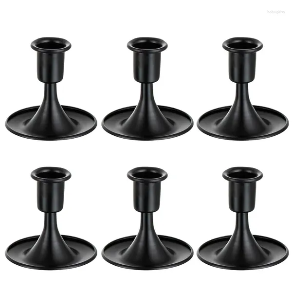 Candelabros Elegante soporte de mesa de comedor de hierro negro para uso comercial en el hogar Decoración Drop