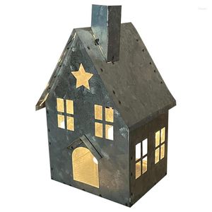 Bougeoirs petit support de maison Vintage en forme de lanterne en métal photophore pour la maison bureau jardin salon