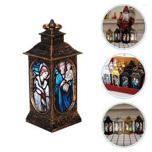 Bougeoirs petite lampe à huile ornement poignée de noël décor thème lanterne lumières décoration noël éclairé décoratif suspendu