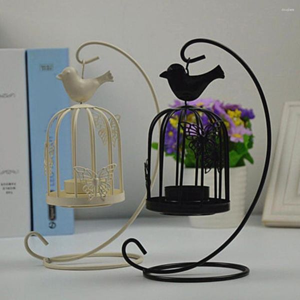 Bougeoirs support de support lanterne Vintage Style cage à oiseaux suspendus décor de mariage de fête