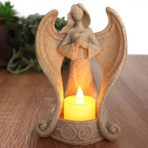 Bandlers Sympathie Howder Show Gift Office de thé LED sans flammes Figurines Angel Figurines pour les cadeaux à la maison