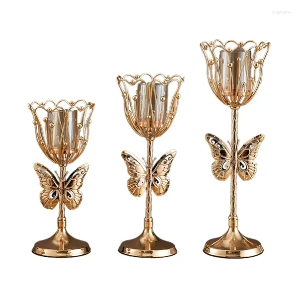 Candelabro alto para velas, compatible con velas de pilar de 50mm para decoración del hogar, envío directo