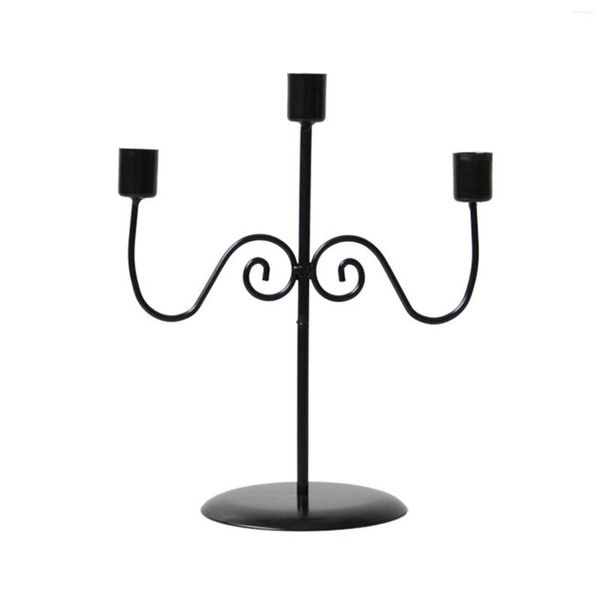 Portavelas Portavelas Portavelas Candelabro de 3 brazos para centros de mesa