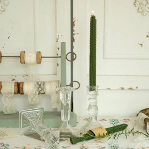 Soportes de velas Soporte de cónica para la mesa de decoración de vidrio moderna decorativa.