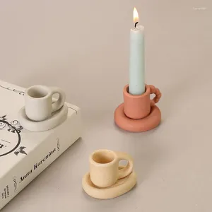 Candlers tasse de thé au chandelier support en céramique mini-sangle