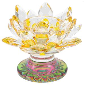 Kandelaars thee licht kristallen houder tablet decor lotus bloemen kandelaar voor thuis