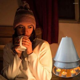 Bougeoirs poêle à thé chandelier cheminée chauffage espace pour 10 bougies chauffe-plat à Double paroi maison 2024 photophore