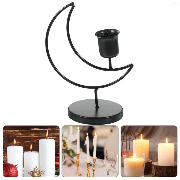 Bougeoirs bougeoirs porte-bougies coniques chandelier créatif fer support de bureau décor en métal pièce maîtresse de table