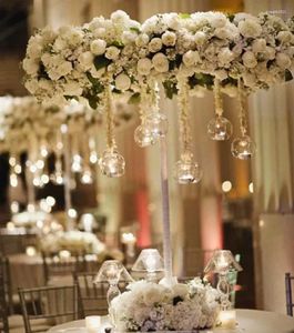 Kandelaars terrarium vorm bruiloft decoratie bol kristal thuisfeest kandelaar bar diner bal romantisch helder hangend glas