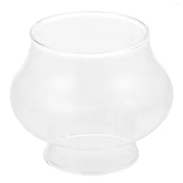 Bougeoirs Vase Vintage Lampe Abat-jour à l'huile Tube Cylindre Verre Cheminée Abat-jour Kérosène