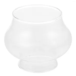 Bougeoirs Vase Vintage Lampe Abat-jour à l'huile Tube Cylindre Verre Cheminée Abat-jour Kérosène