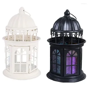 Bougeoirs Vintage Titulaire Cour Sol Extérieur Lampe À Vent Lanterne De Mariage Ornement Château Non Durable