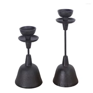 Bandlers Vintage Home Interior Ornements Creative Holder Stand Black Metal Props Dectes Cadeaux Adults Amis Table Party G99A