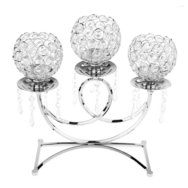 Candlers titulaires Vintage Retro Votive Tea Light Holder Candlestick 3 Armes Candelabra Mariage de mariage Party Dîner Table Centres Decoration