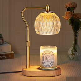 Bougeoirs Lampe chauffante avec minuterie Gradateur Bougies parfumées réglables en hauteur 230625 Drop Delivery Home Garden Dhvnx