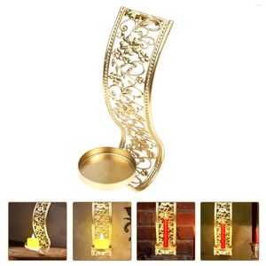 Bandlers Cérémonie de mariage Décorations murales Solder mural Base monté sur chandelle Salon Sconce Stand Metal Bandleder