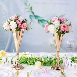 Bougeoirs Décoration De Mariage Vase En Métal Pièce Maîtresse Table Fleur Stand Ornements Pour La Fête Anniversaire Cérémonie Anniversaire Événement Maison