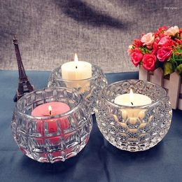 Kandelaars bruiloft glazen houder beker cadeau klein formaat woonkamer vintage bougeoir en verre tafel centerpieces dl60zt