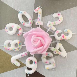Kandelaars Wit Verjaardag Bakken Kleur Digitaal Taartfeest Baby's eerste verjaardag Decoratie Plug-in