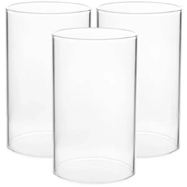 Bougeoirs coupe-vent abat-jour support transparent verre clair couvre bougies pilier en vrac