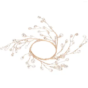 Bougeoirs de Noël en cristal acrylique, porte-couronne de perles, anneau de décoration de noël, pièce maîtresse