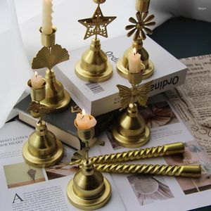 Bougeoirs Y1QB support en métal européen Vintage chandelier cône pour pièce maîtresse de Table mariage décoration de noël