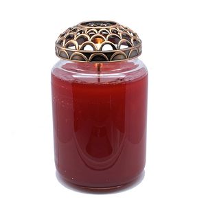 Bougie Jar Cover Vintage Flower Patterns Couvercle Style Rétro Bougies Décoratives Encens Topper Cap Hollow Out Metal Shade Sleeves GGA5147